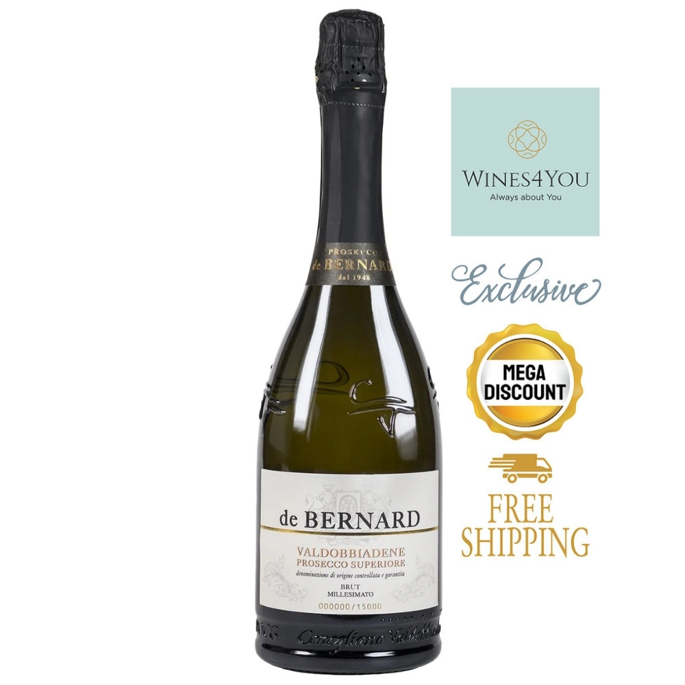 De Bernard Rose Brut Prosecco Italy Sparkling Wine